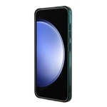 Galaxy S24 Kılıf Lacoste Orjinal Lisanslı M-safe Şarj Özellikli Çift Katmanlı Timsah Logolu Blend Monogram Kapak