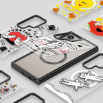Galaxy S24 Kılıf M-safe Şarj Özellikli Casebang Body Frame Kapak