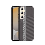 Galaxy S24 Kılıf M-safe Şarj Özellikli Karbon Fiber Görünümlü Zore Gros Kapak