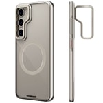 Galaxy S24 Kılıf M-safe Şarj Özellikli Sararma Önleyici Youngkit Crystal Grid Kapak