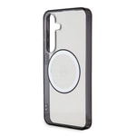 Galaxy S24 Kılıf Mercedes Benz Orjinal Lisanslı M-safe Şarj Özellikli PC TPU Transparan Black Ring Kapak