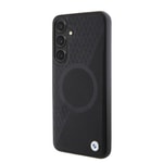 Galaxy S24 Plus Kılıf BMW Orjinal Lisanslı M-safe Şarj Özellikli Yarım Dokulu Circle Leather Kapak