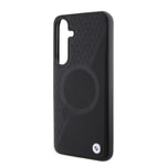 Galaxy S24 Plus Kılıf BMW Orjinal Lisanslı M-safe Şarj Özellikli Yarım Dokulu Circle Leather Kapak