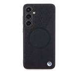 Galaxy S24 Plus Kılıf BMW Orjinal Lisanslı M-safe Şarj Özellikli Yarım Dokulu Circle Leather Kapak