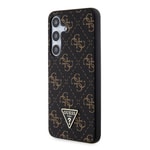 Galaxy S24 Plus Kılıf Guess Orjinal Lisanslı PU Üçgen Logo 4G Desenli Kapak