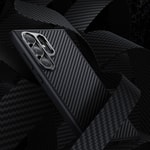Galaxy S24 Plus Kılıf Karbon Fiber M-safe Şarj Özellikli Benks Hybrid ArmorPro 600D Kevlar Kapak