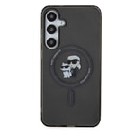 Galaxy S24 Plus Kılıf Karl Lagerfeld Orjinal Lisanslı M-safe Şarj Özellikli Karl & Choupette IML Baskılı Kapak