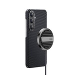 Galaxy S24 Plus Kılıf M-safe Özellikli Karbon Fiber Benks Essential ArmorAir 600D Kevlar Kapak
