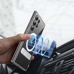 Galaxy S24 Plus Kılıf M-safe Şarj Özellikli Kamera Korumalı Standlı Wiwu KCC-025 Aurora Serisi Kapak