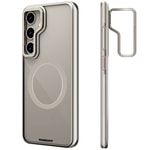 Galaxy S24 Plus Kılıf M-safe Şarj Özellikli Sararma Önleyici Youngkit Crystal Grid Kapak