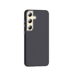 Galaxy S24 Plus Kılıf M-safe Şarj Özellikli Karbon Fiber Görünümlü Zore Gros Kapak