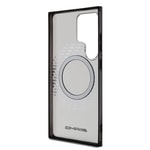 Galaxy S24 Ultra Kılıf AMG Orjinal Lisanslı M-safe Şarj Özellikli Eşkenar Dörtgen Desenli Transparan Kapak