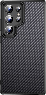 Galaxy S24 Ultra Kılıf Aramid Karbon Fiber M-safe Özellikli Wlons Radison Kapak