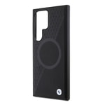 Galaxy S24 Ultra Kılıf BMW Orjinal Lisanslı M-safe Şarj Özellikli Yarım Dokulu Circle Leather Kapak