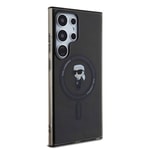 Galaxy S24 Ultra Kılıf Karl Lagerfeld Orjinal Lisanslı M-safe Şarj Özellikli Karl Head IML Baskılı Kapak