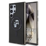 Galaxy S24 Ultra Kılıf Karl Lagerfeld Orjinal Lisanslı M-safe Şarj Özellikli Karl & Choupette IML Baskılı Kapak