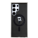 Galaxy S24 Ultra Kılıf Karl Lagerfeld Orjinal Lisanslı M-safe Şarj Özellikli Karl Head IML Baskılı Kapak
