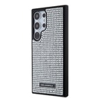 Galaxy S24 Ultra Kılıf Karl Lagerfeld Taşlı Metal Logo Orjinal Lisanslı Kapak
