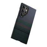 Galaxy S24 Ultra Kılıf M-safe Şarj Özellikli Karbon Fiber Tasarımlı Benks Aurora ArmorAir Kevlar Kapak