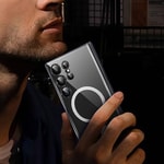 Galaxy S24 Ultra Kılıf M-safe Şarj Özellikli Kamera Korumalı Standlı Wiwu KCC-025 Aurora Serisi Kapak