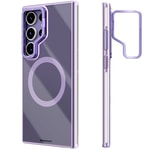 Galaxy S24 Ultra Kılıf M-safe Şarj Özellikli Sararma Önleyici Youngkit Crystal Grid Kapak