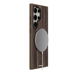 Galaxy S24 Ultra Kılıf M-safe Şarj Özellikli Sararmaya Dayanıklı Youngkit Wood Forest Serisi Kapak