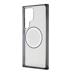 Galaxy S24 Ultra Kılıf Mercedes Benz Orjinal Lisanslı M-safe Şarj Özellikli PC TPU Transparan Black Ring Kapak