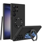 Galaxy S24 Ultra Wireless Şarj Özellikli Zore Kıpta Standlı M-safe Silikon Kapak