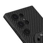 Galaxy S24 Ultra Wireless Şarj Özellikli Zore Kıpta Standlı M-safe Silikon Kapak