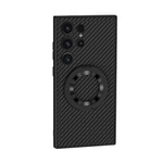 Galaxy S24 Ultra Wireless Şarj Özellikli Zore Kıpta Standlı M-safe Silikon Kapak