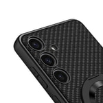 Galaxy S24 Wireless Şarj Özellikli Zore Kıpta Standlı M-safe Silikon Kapak