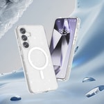 Galaxy S25 Plus Kılıf M-safe Şarj Özellikli Parlayan Simli Saydam Renkli Zore Allstar Kapak