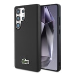 Galaxy S25 Ultra Kılıf Lacoste Orjinal Lisanslı PU Pike Desenli Arka Yüzey İkonik Timsah Dokuma Logolu Kapak