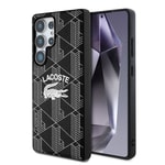 Galaxy S25 Ultra Kılıf Lacoste Orjinal Lisanslı M-safe Şarj Özellikli Mono Vintage Logo Kapak