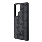 Galaxy S25 Ultra Kılıf Lacoste Orjinal Lisanslı M-safe Şarj Özellikli PU Deri Görünümlü Karışık Monogram Desenli Kapak