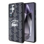 Galaxy S25 Ultra Kılıf Lacoste Orjinal Lisanslı M-safe Şarj Özellikli Mono Vintage Logo Kapak