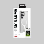 Galaxy S25 Ultra Kılıf M-safe Şarj Özellikli Şeffaf Airbag Tasarımlı Skinarma Saido Nightglow Kapak