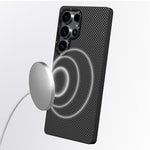 Galaxy S25 Ultra Kılıf M-safe Şarj Özellikli Aramid Fiber Youngkit 1500D Extreme Wing Serisi Kapak
