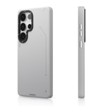 Galaxy S25 Ultra Kılıf M-safe Şarj Özellikli Basit Mat Deri Desenli Youngkit Tech Fashion Serisi Kapak