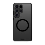 Galaxy S25 Ultra Kılıf M-safe Şarj Özellikli Cam Arka Yüzey TPU Youngkit Gemstone Serisi Kapak