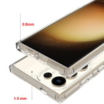 Galaxy S25 Ultra Kılıf M-safe Şarj Özellikli Şeffaf Sert PC Zore Embos Kapak