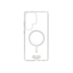 Galaxy S25 Ultra Kılıf M-safe Şarj Özellikli Şeffaf Airbag Tasarımlı Skinarma Saido Nightglow Kapak