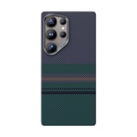 Galaxy S25 Ultra Kılıf M-safe Şarj Özellikli Karbon Fiber Tasarımlı Benks Aurora ArmorAir Kevlar Kapak