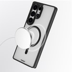 Galaxy S25 Ultra Kılıf M-safe Şarj Özellikli Cam Arka Yüzey TPU Youngkit Gemstone Serisi Kapak