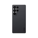 Galaxy S25 Ultra Kılıf M-safe Şarj Özellikli 600D Aramid Fiber Pitaka Ultra-Slim Classic Serisi Black-Grey Twill Kapak