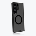 Galaxy S25 Ultra Kılıf M-safe Şarj Özellikli Cam Arka Yüzey TPU Youngkit Gemstone Serisi Kapak