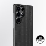Galaxy S25 Ultra Kılıf M-safe Şarj Özellikli Aramid Fiber Youngkit 1500D Extreme Wing Serisi Kapak
