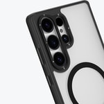 Galaxy S25 Ultra Kılıf M-safe Şarj Özellikli Cam Arka Yüzey TPU Youngkit Gemstone Serisi Kapak