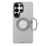 Galaxy S25 Ultra Kılıf M-safe Şarj Özellikli 360° Standlı Basit Mat Deri Desenli Youngkit Tech Leather Serisi Kapak