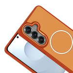 Galaxy S26 Kılıf M-Safe Şarj Özellikli Metal Kamera Çerçeveli Zore Sanremo Silikon Kapak